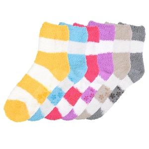 Plush Soft Socks / 6 pairs (non skid)
